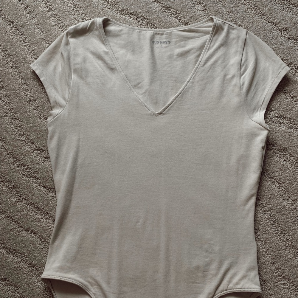 Cream bodysuit from Old Navy